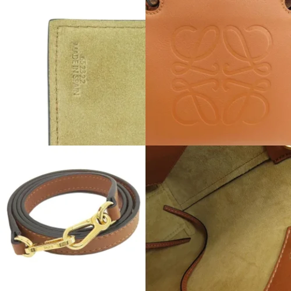 Loewe Pre-owned Leather totes Brown Dames