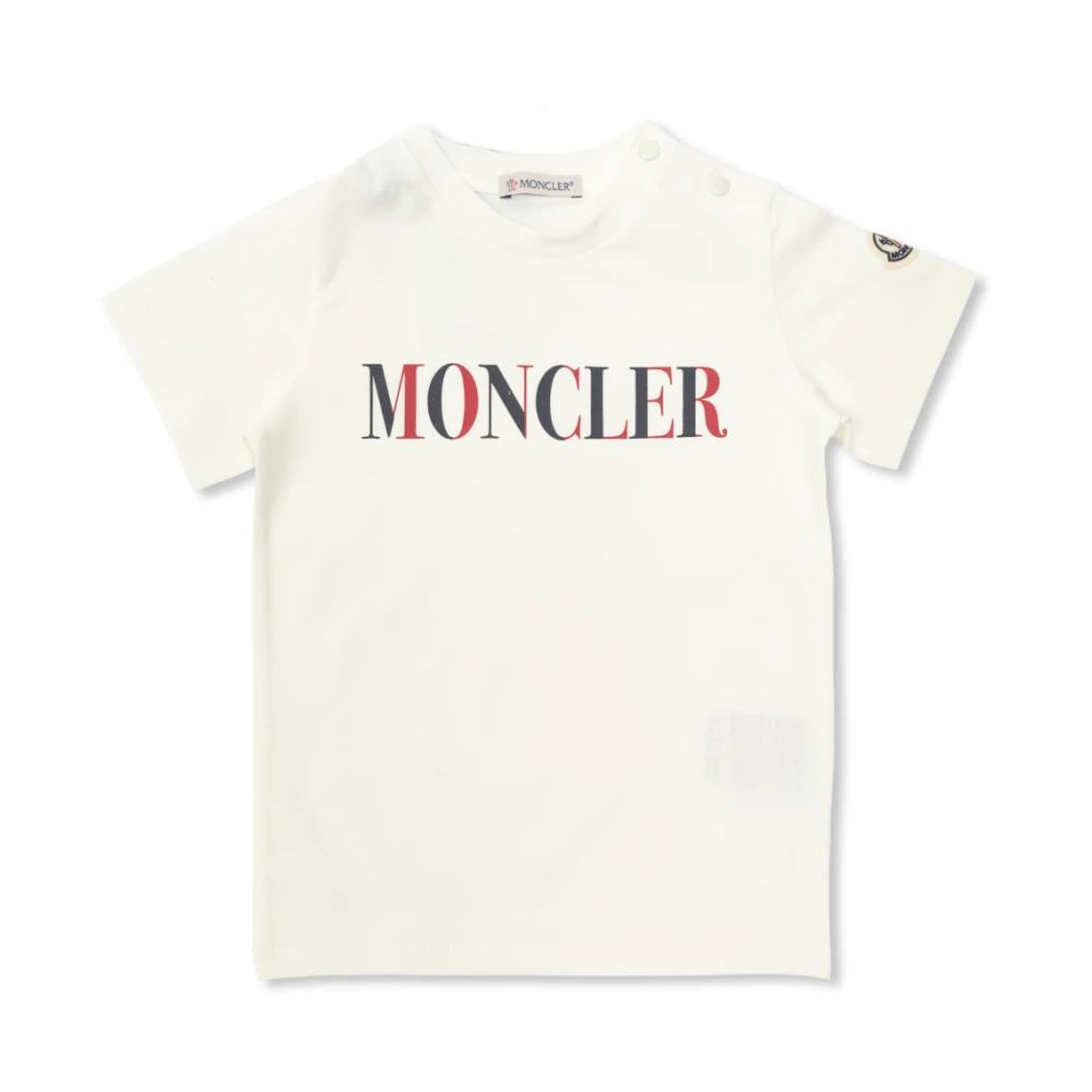 Moncler T-shirt med tryckt logotyp Beige, Unisex