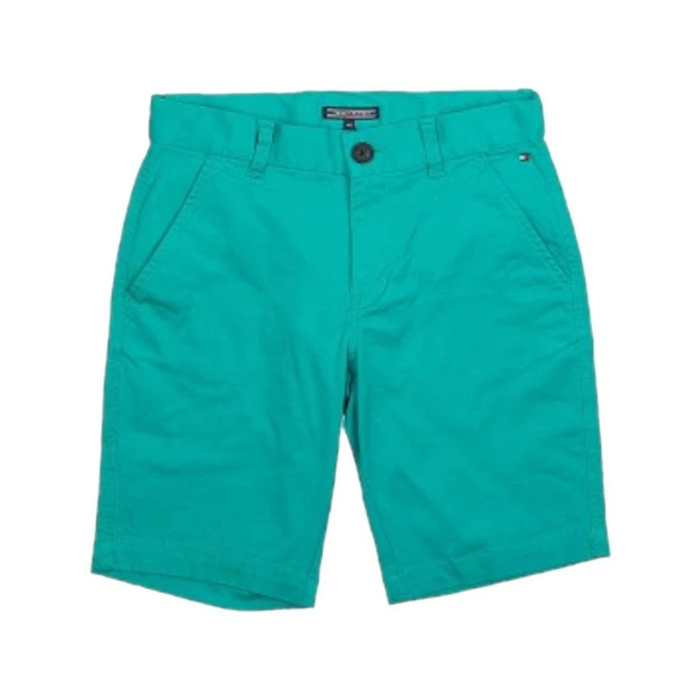 Tommy Hilfiger Boys Blue Shorts, 16 Y, Chinese Turquoise Bermuda Shorts
