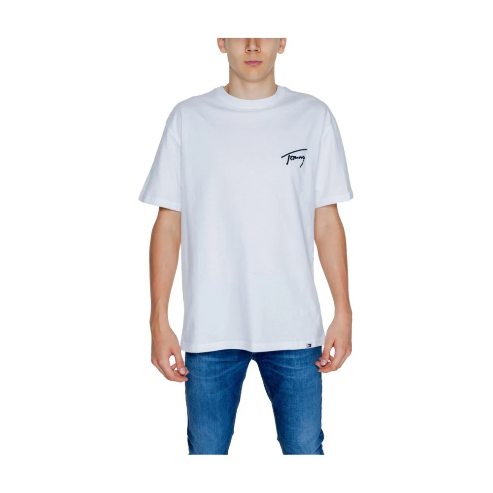 Tommy Jeans wit katoenen T-shirt White Heren