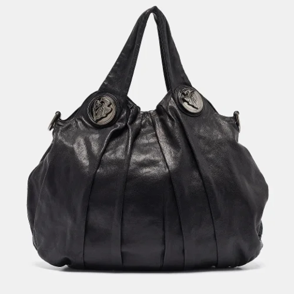 Gucci Vintage Pre-owned Leather handbags Black Dames