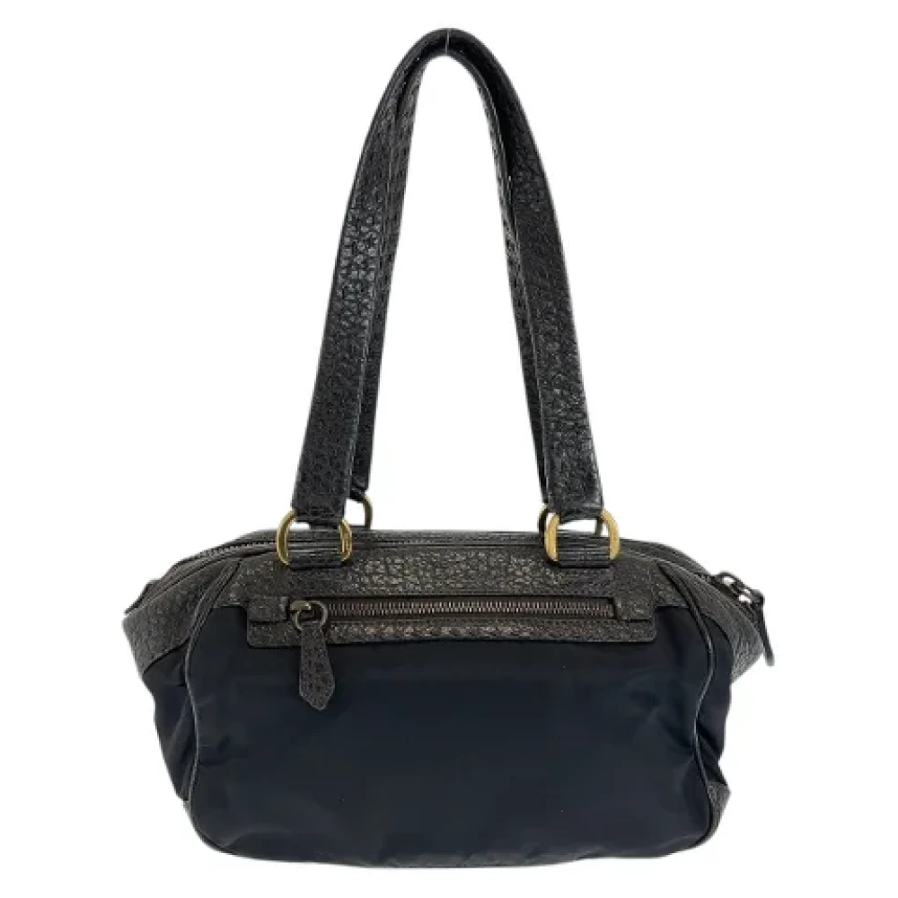 Prada Vintage Pre-owned Leather crossbody-bags Brown Dames