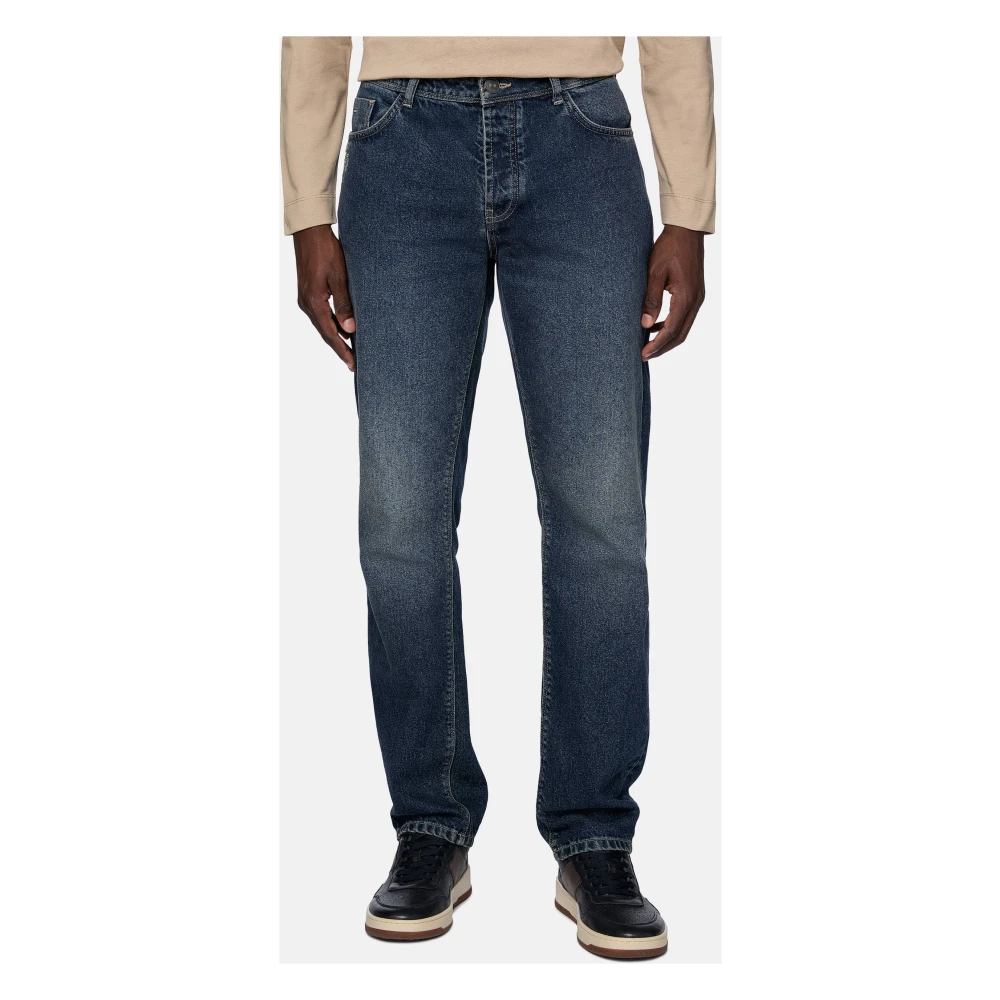 Boggi Milano Stretch Denim Jeans Blue Heren