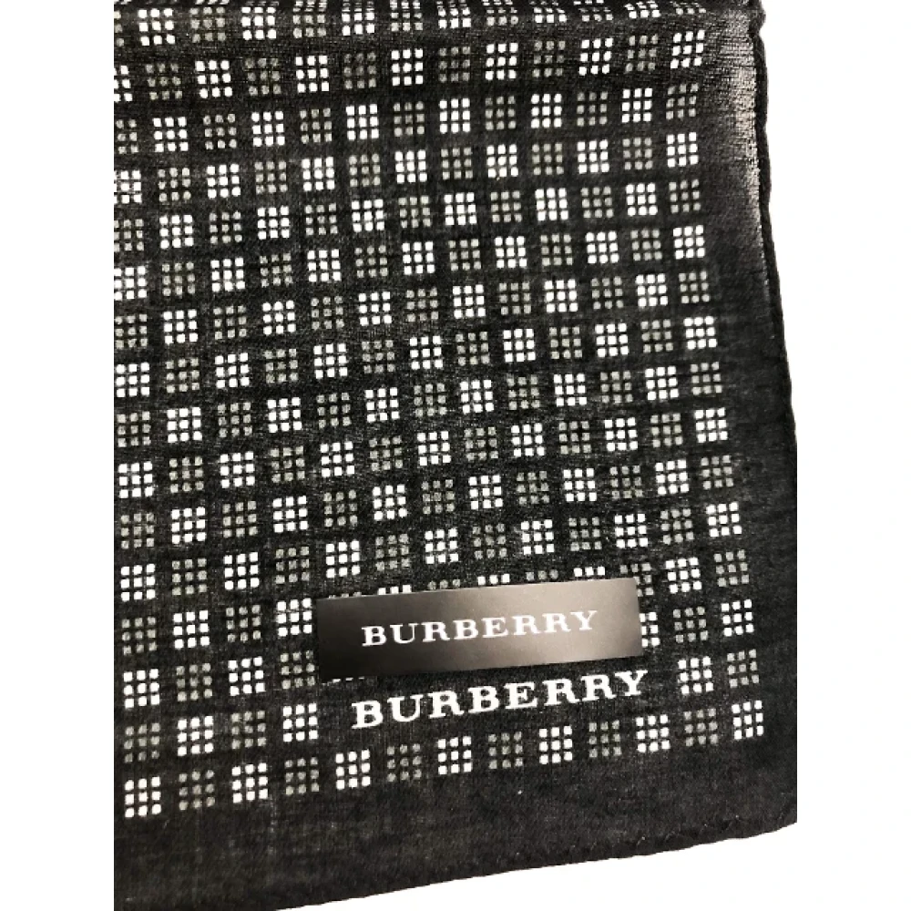 Burberry Vintage Pre-owned Fabric scarves Black Dames