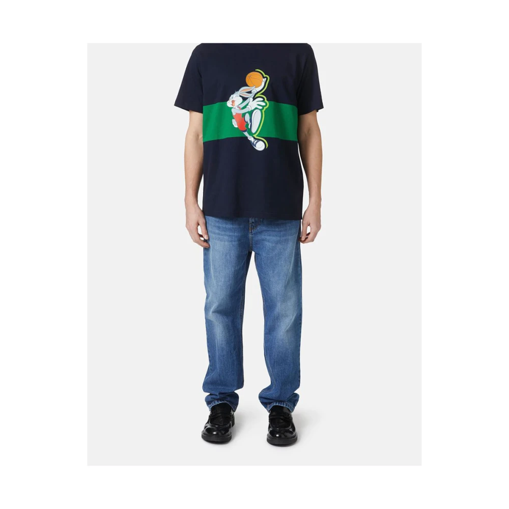 Iceberg T-shirt met Bugs Bunny Basketball Blue Heren