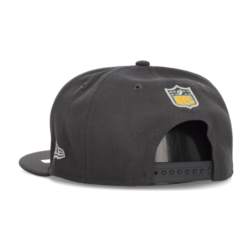 new era NFL Draft Platte Klep Hoed Green Bay Packers Gray Unisex