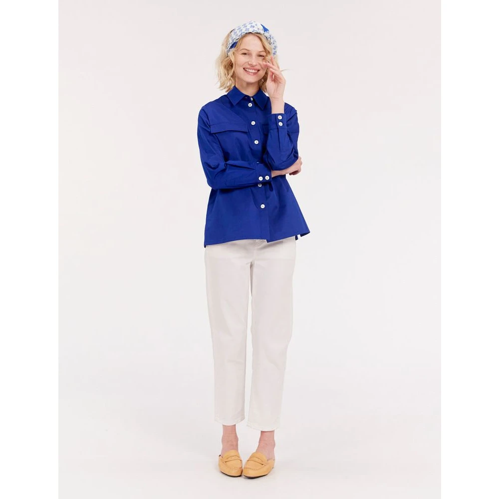 Ines De La Fressange Paris Blauw en wit Flore sarong Multicolor Dames
