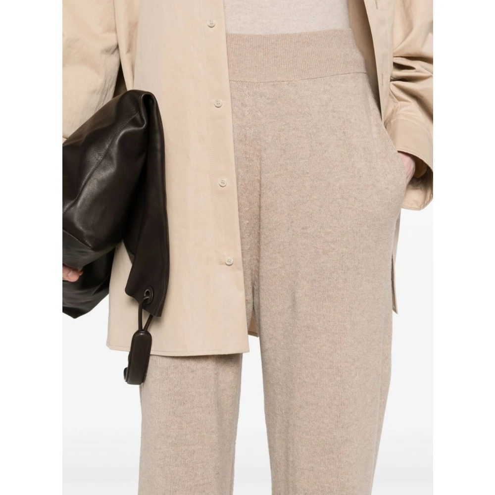 Stella Mccartney Beige Gebreide Elastische Taillebroek Beige Dames