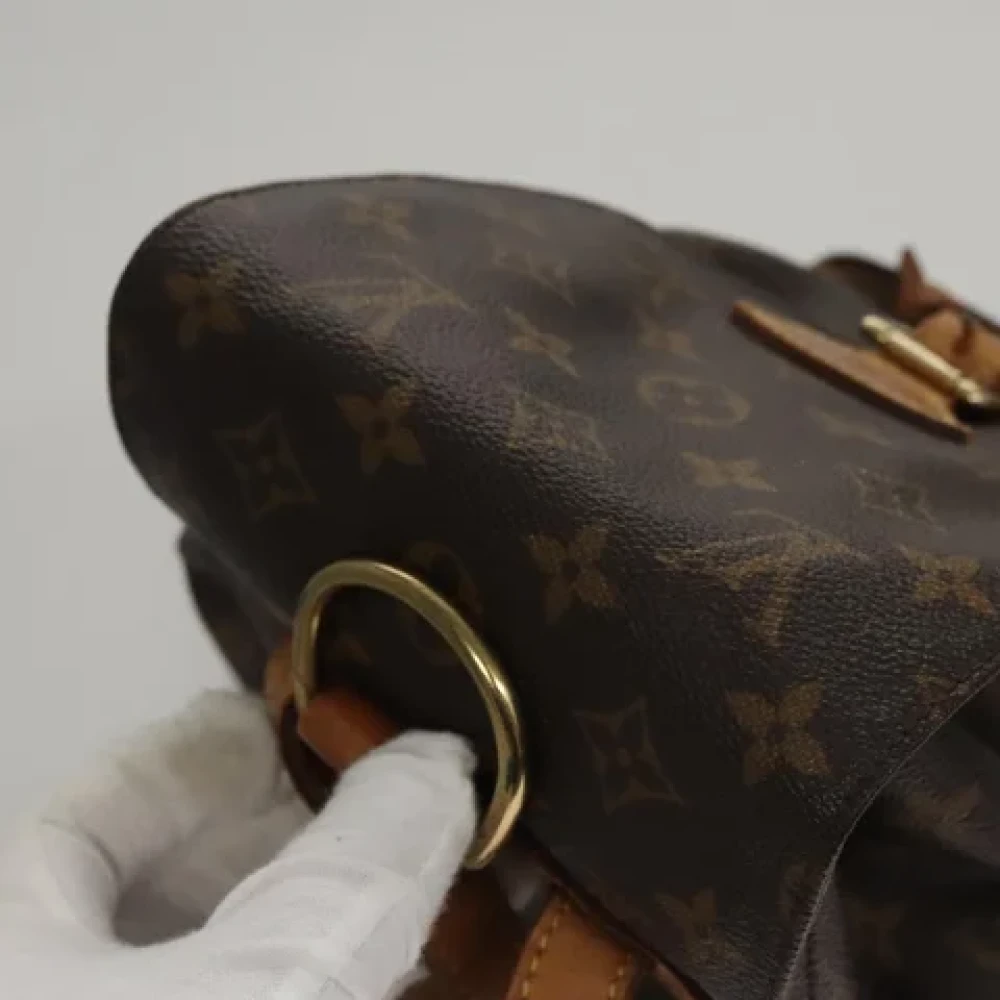 Louis Vuitton Vintage Pre-owned Canvas backpacks Brown Dames