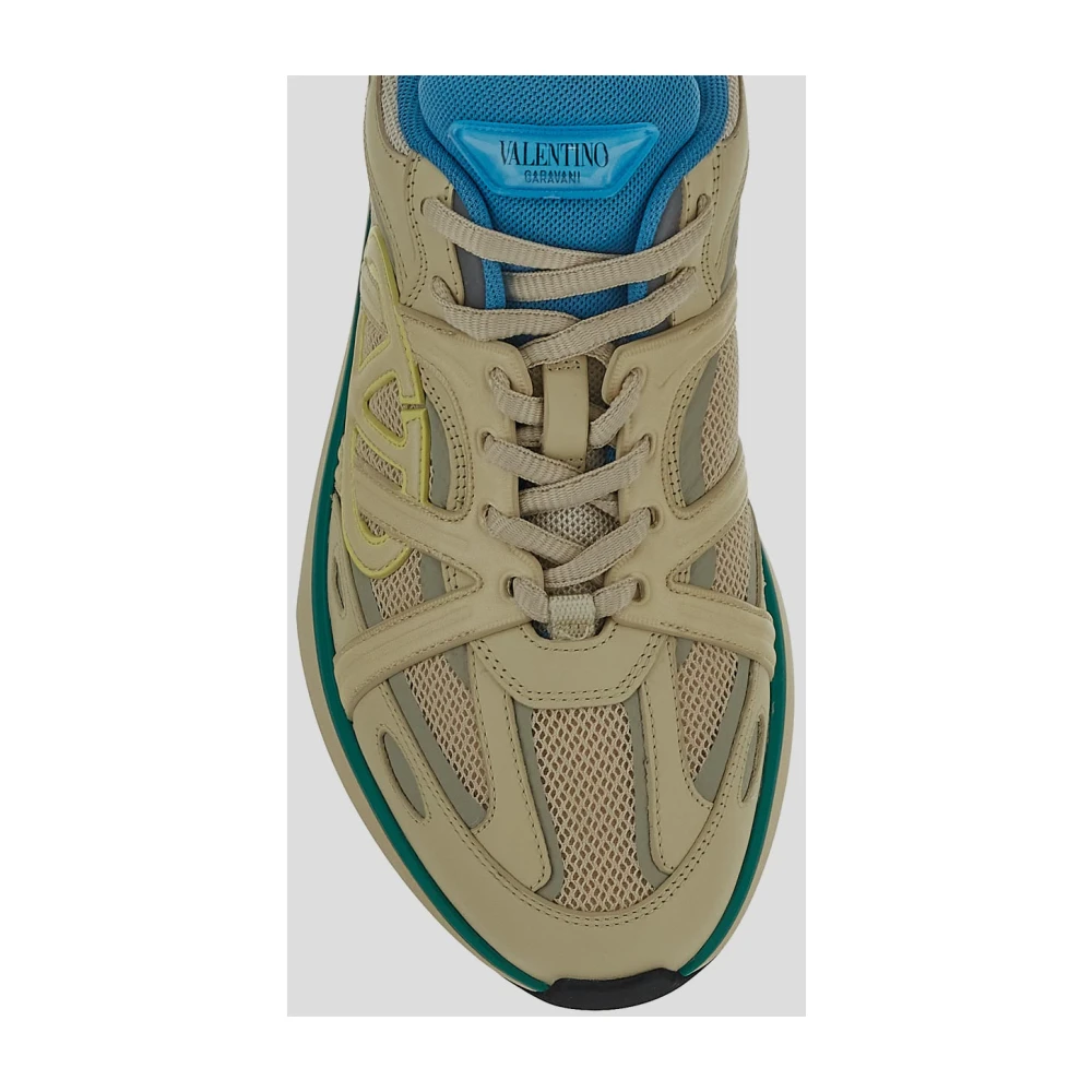 Valentino Garavani Canvas Sneaker voor gemakkelijk joggen Beige Heren