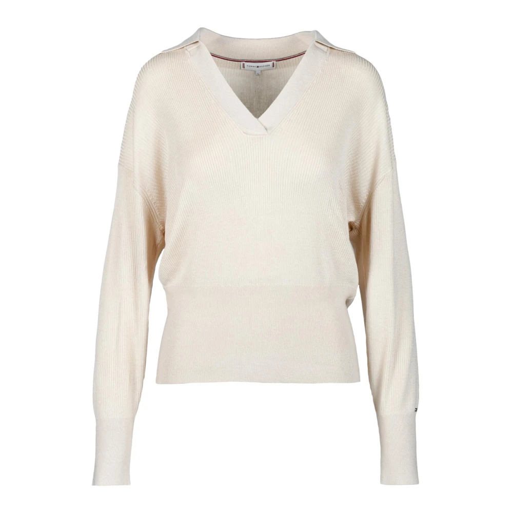 Knitwear > V-neck Knitwear - - Tommy Hilfiger - Modalova