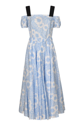 stunning-light-blue-midi-dress