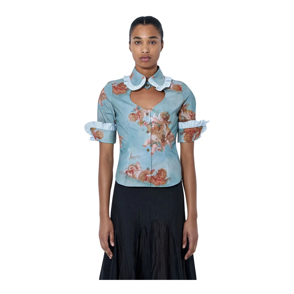 Vivienne Westwood Vrouw Blauw Overhemden Dames, S, Shirts