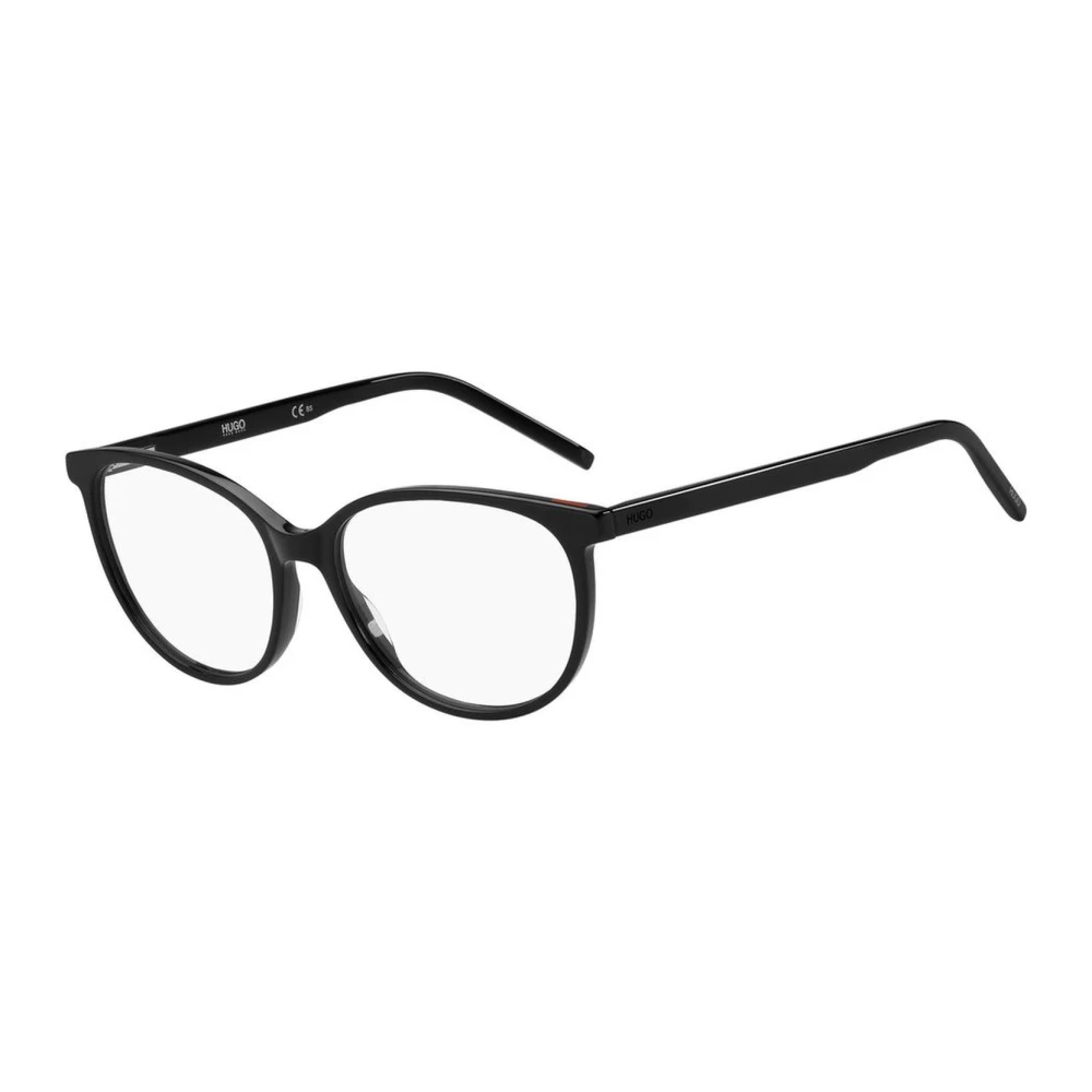Hugo Boss Zwarte Acetaatframes met Wijzerplaat Black Dames