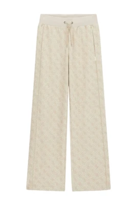 Allover Jacquard Wide Leg Pants