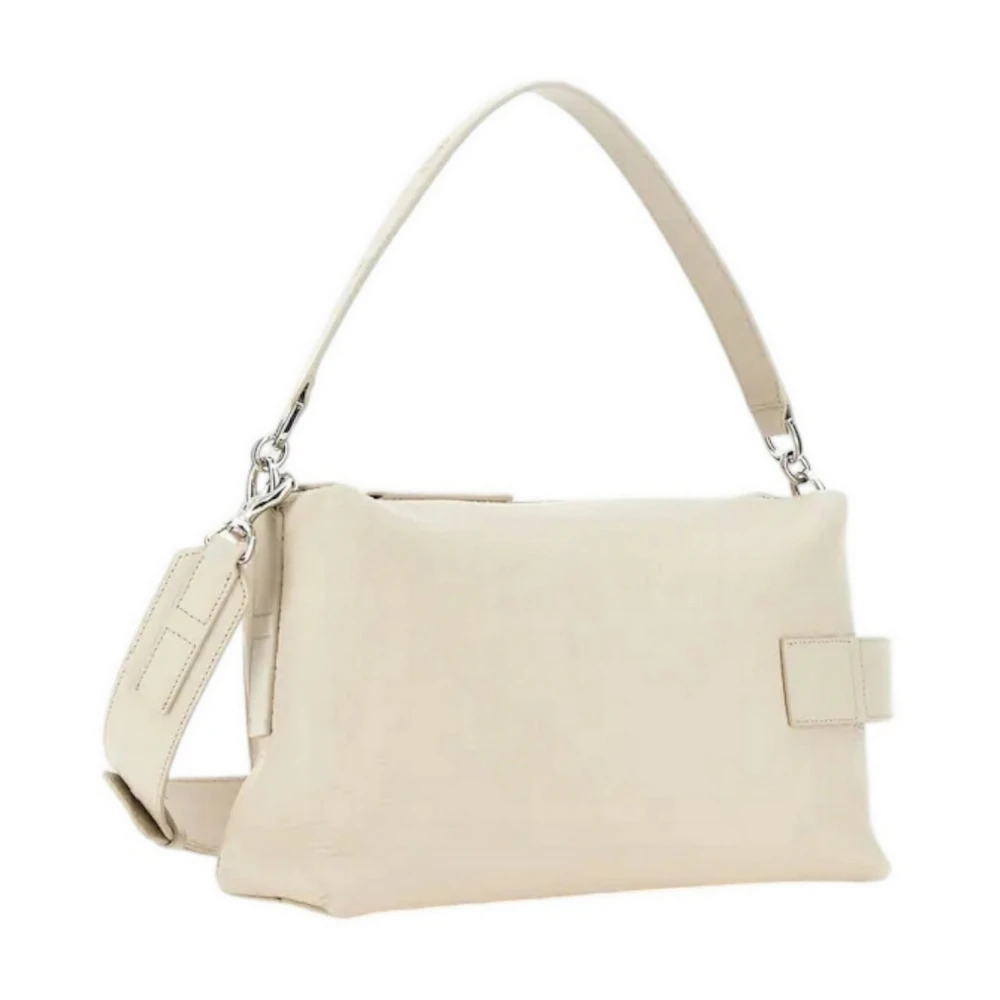 Hogan Script Design Leren Handtas White Dames