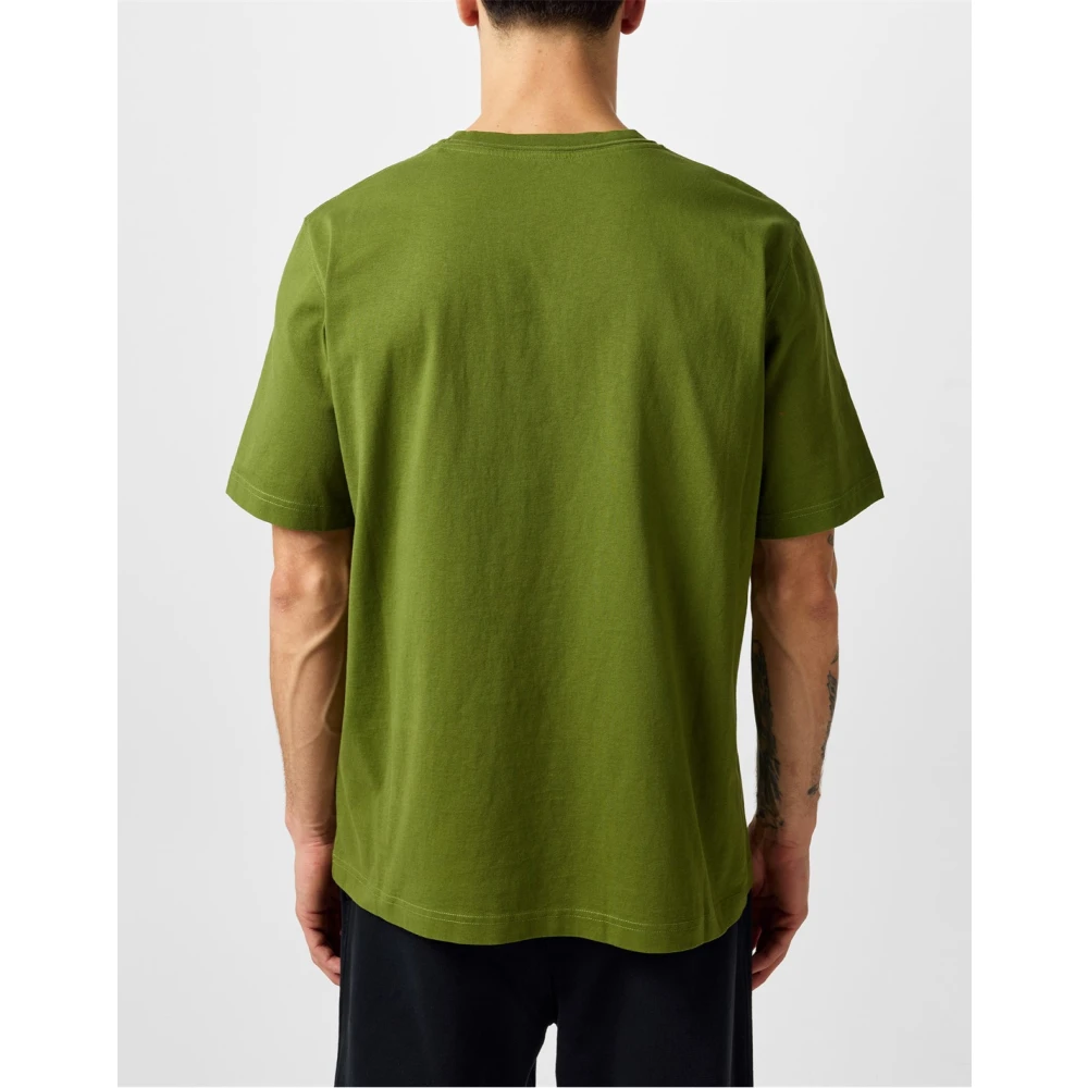 Heron Preston Ctnmb Logo T-Shirt Groen Wit Korte Mouw Green Heren
