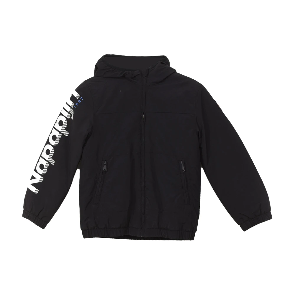 Napapijri Boys Black Kids Waterproof Winter Jacket