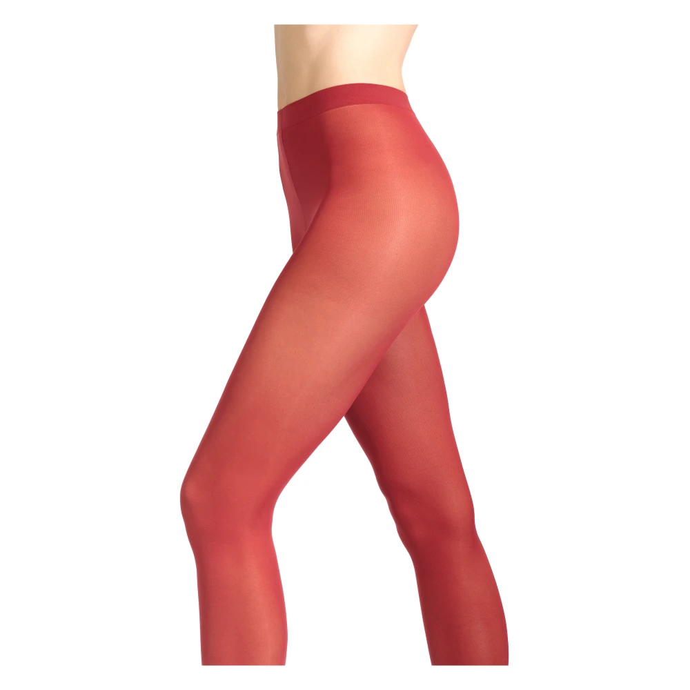 Gallo Dames effen bordeauxrode 60 denier microvezel panty's Red Dames