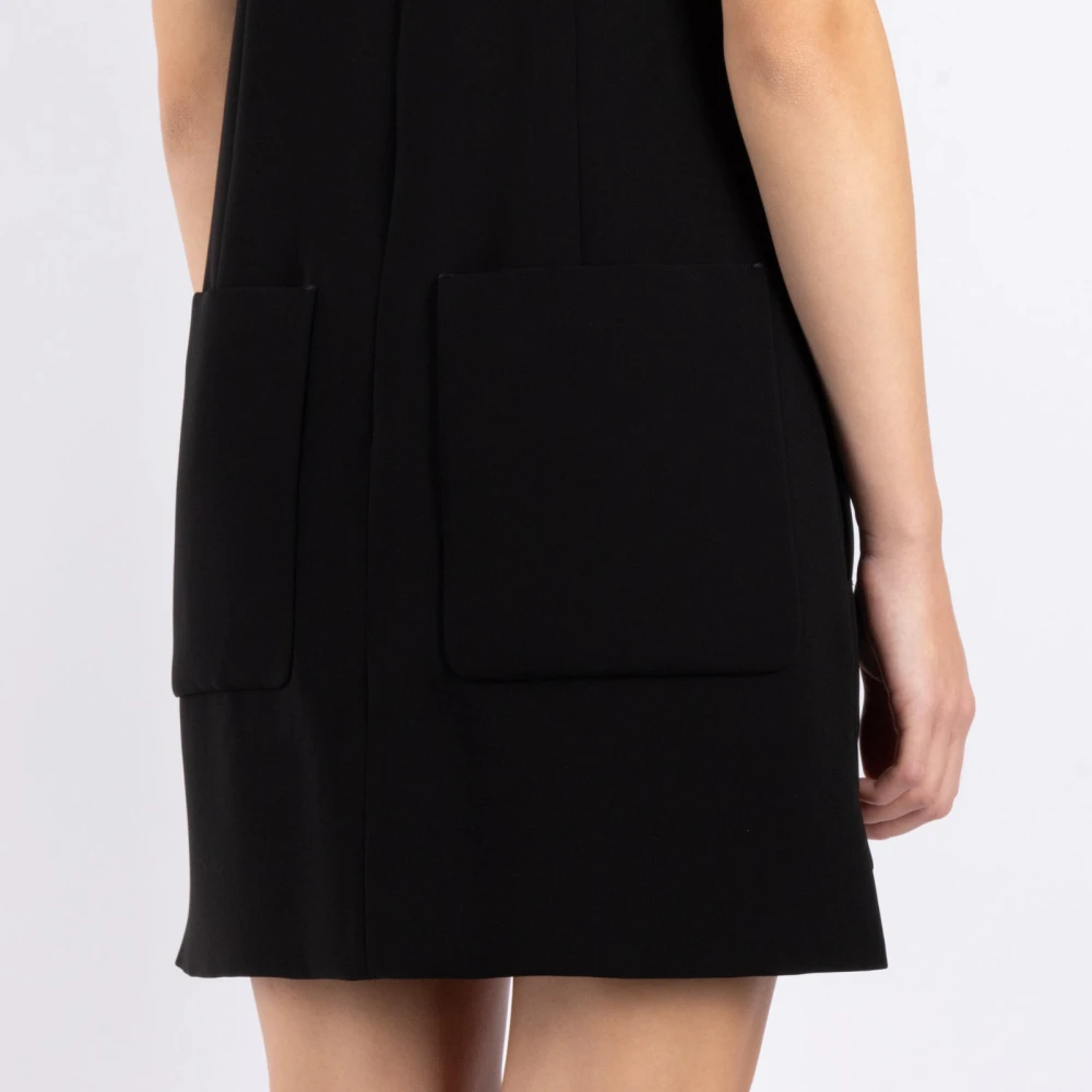 Max Mara Korte Zwarte Jurk Gemaakt in Italië Black Dames
