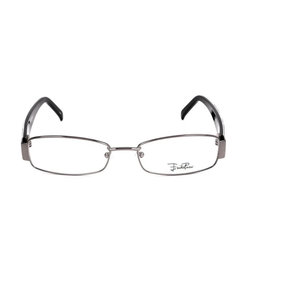 EMILIO PUCCI Grijze metalen frames met ruthenium wijzerplaat Gray Dames