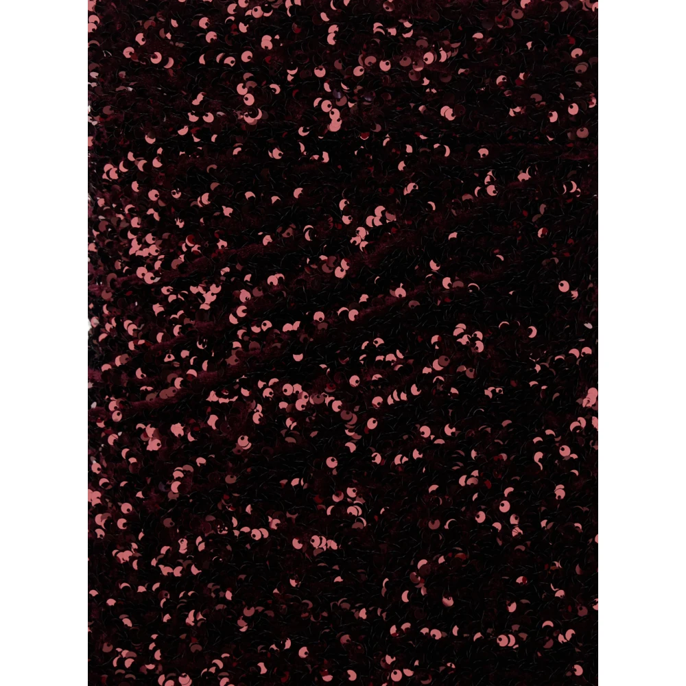 Plain Units Paillet Bordeaux Bustier Jurk Red Dames
