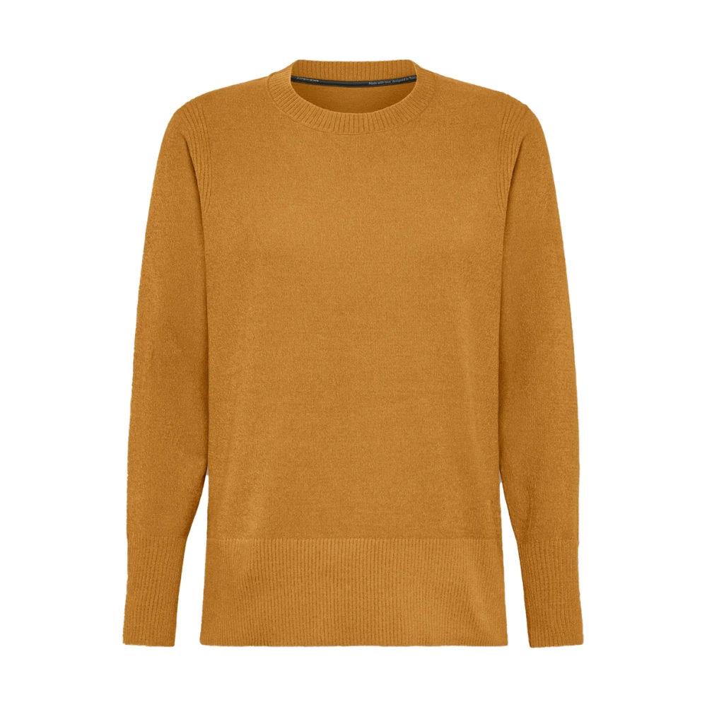 RRD Velvet Vent Ronde Gebreide Trui Orange Dames