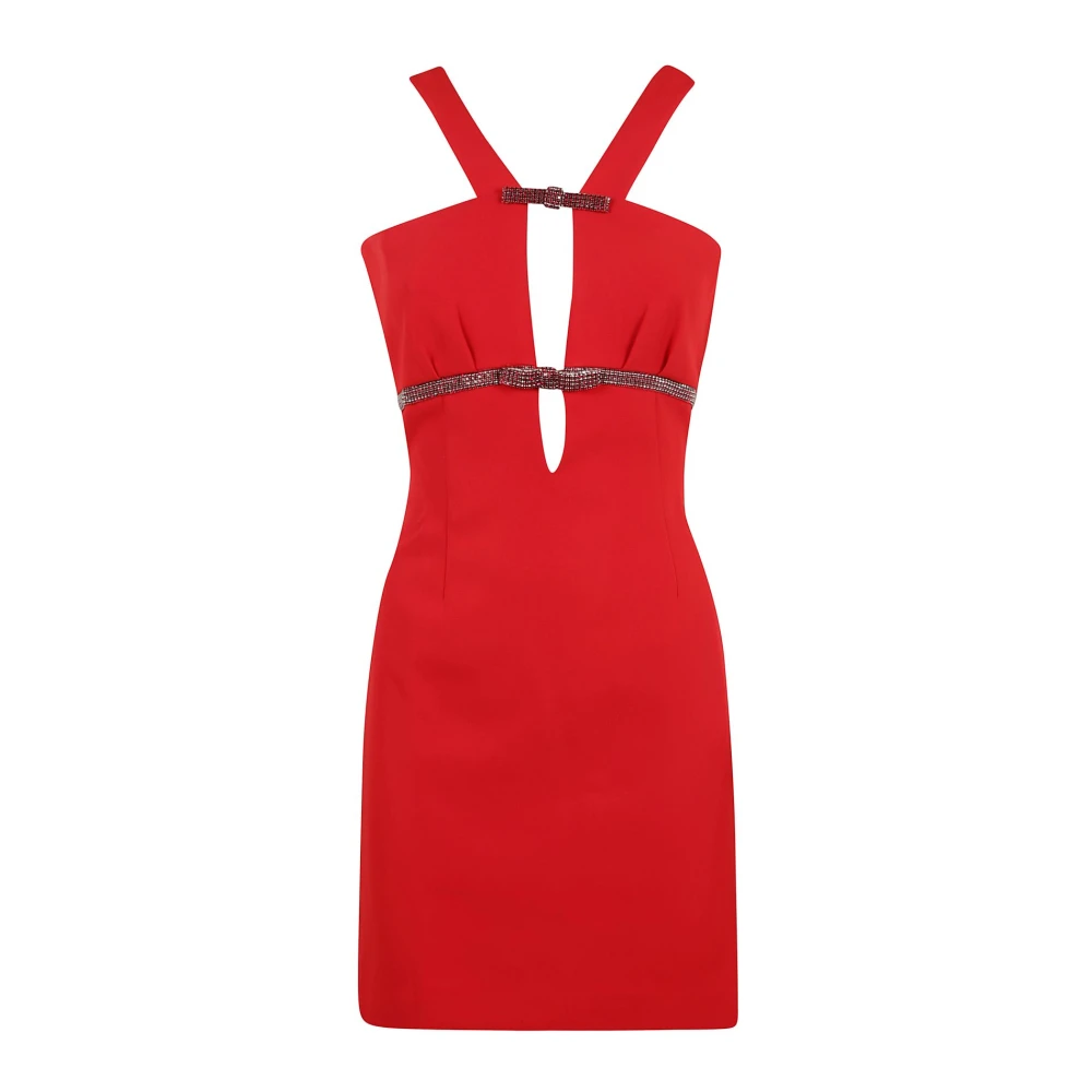 Self Portrait Crepe Mini Jurk Red Dames