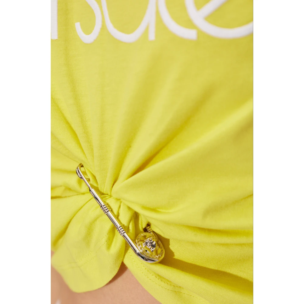 Versace Top met logo Yellow Dames