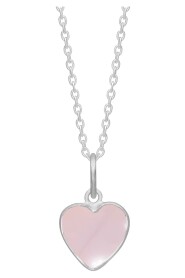 Aya halsband rosa silver
