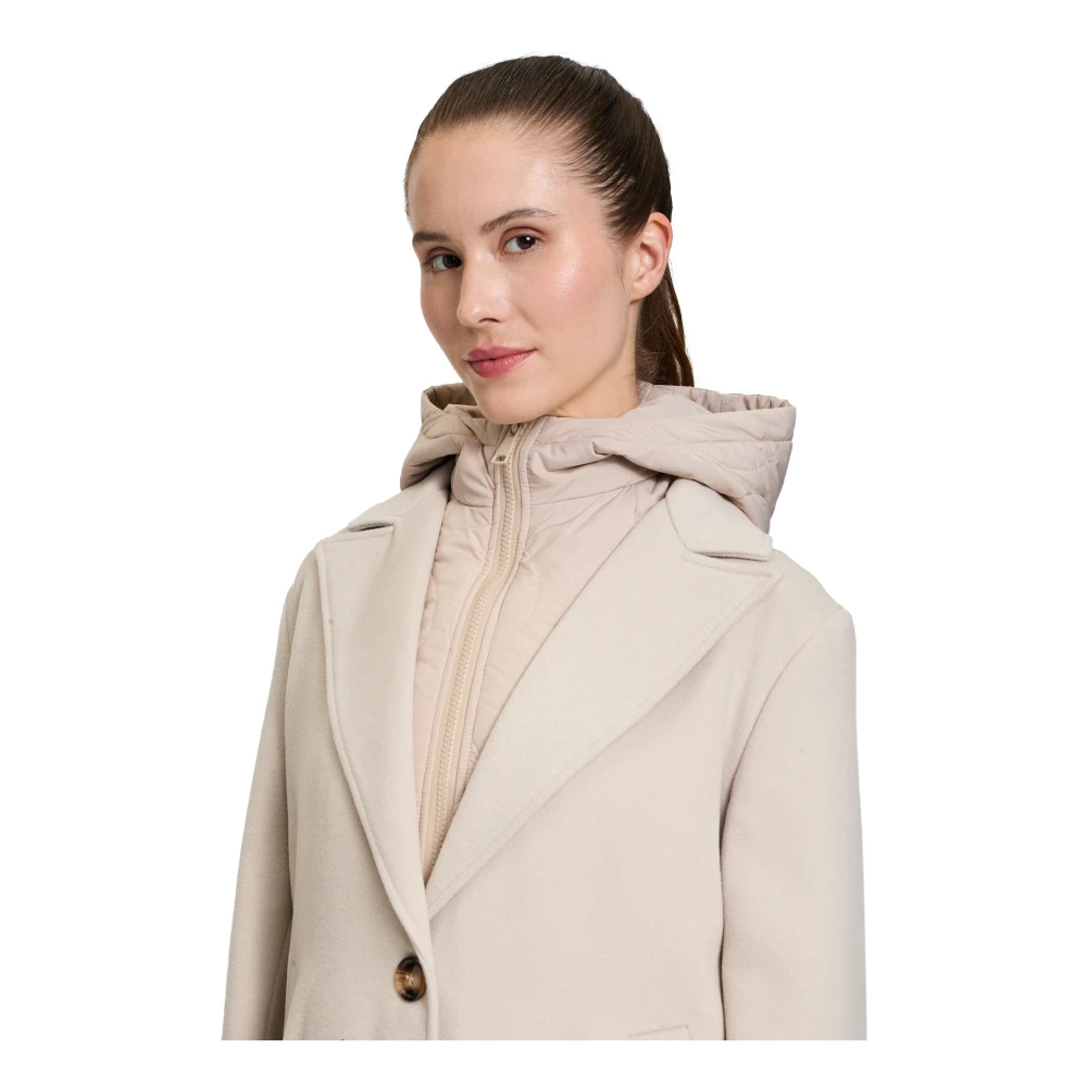Amber & June Stijlvolle Jassen voor Alle Seizoenen Beige Dames