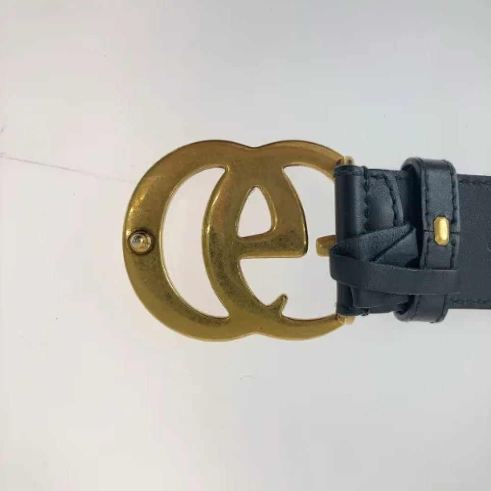 Gucci Vintage Pre-owned Leather belts Black Heren