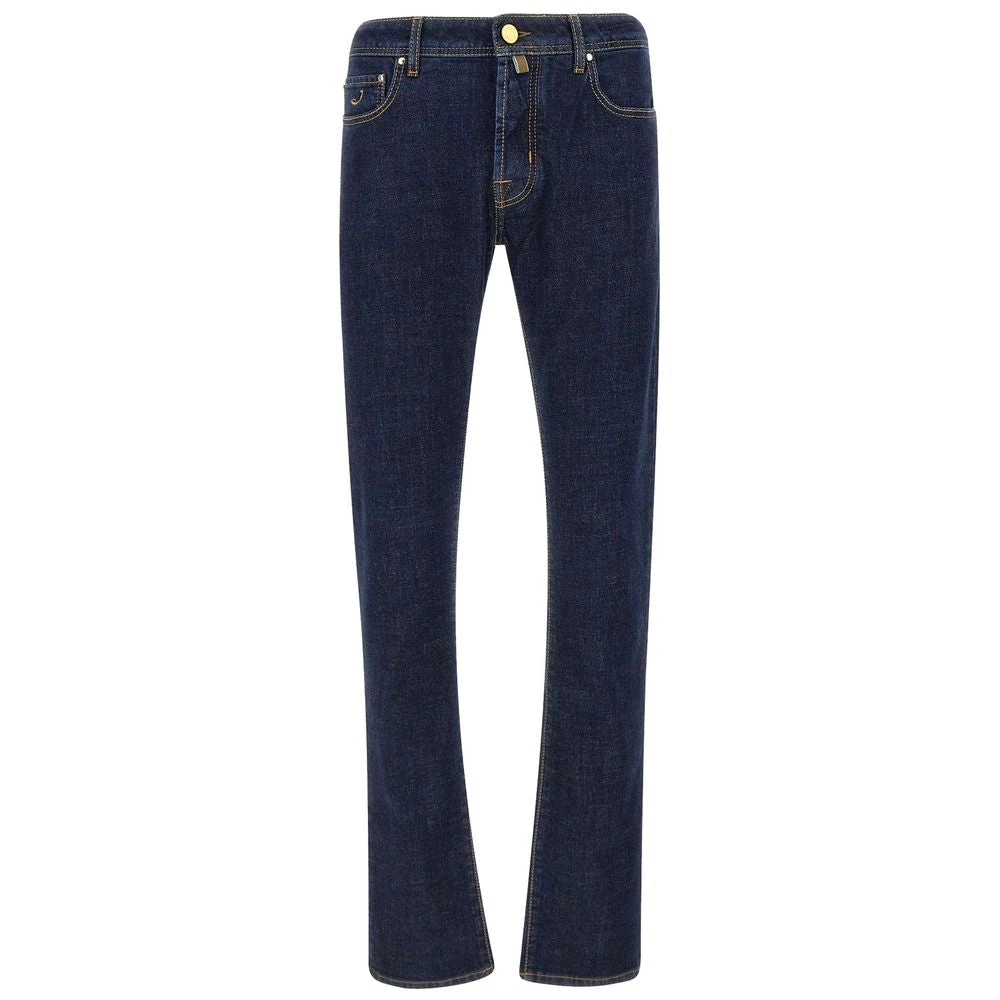 Jacob Cohën Blauwe Katoenen Jeans & Broek Blue Heren