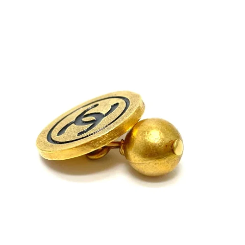 Chanel Vintage Pre-owned Metal home-office Yellow Dames