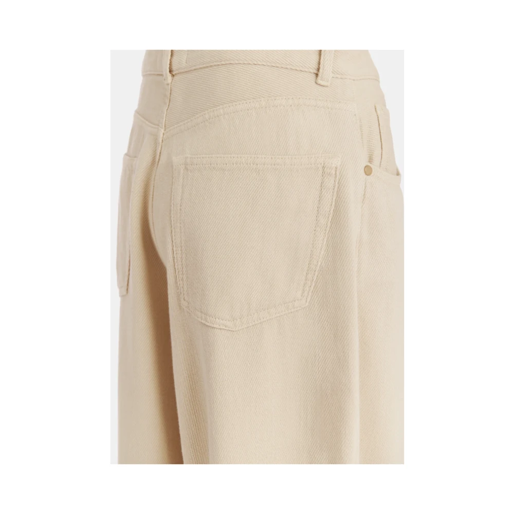 Essentiel Antwerp Wijde Pijp Denim Jeans Beige Dames
