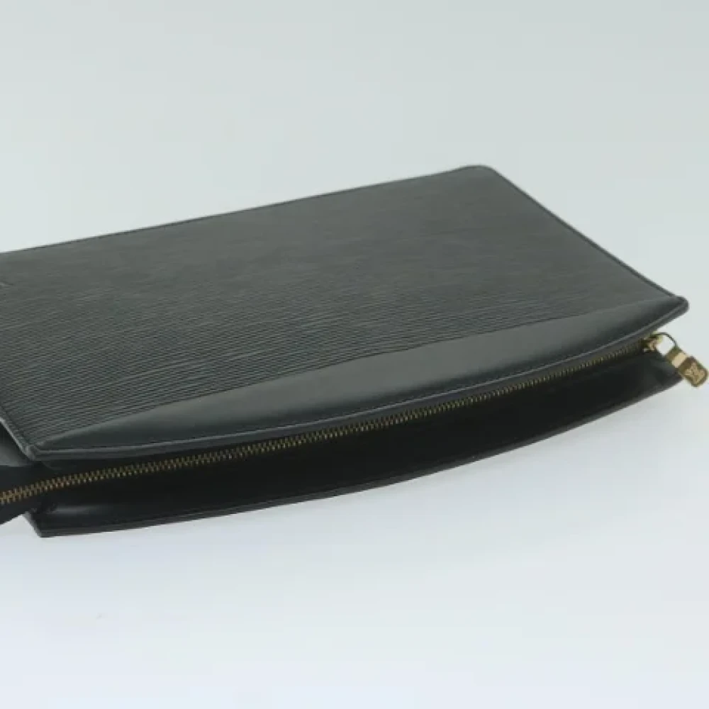 Louis Vuitton Vintage Pre-owned Leather clutches Black Dames
