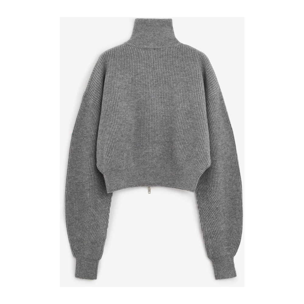 SPORTMAX Stijlvolle Gebreide Cardigan Sweater Gray Dames