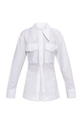 Sharp Collar Fitted Shirt