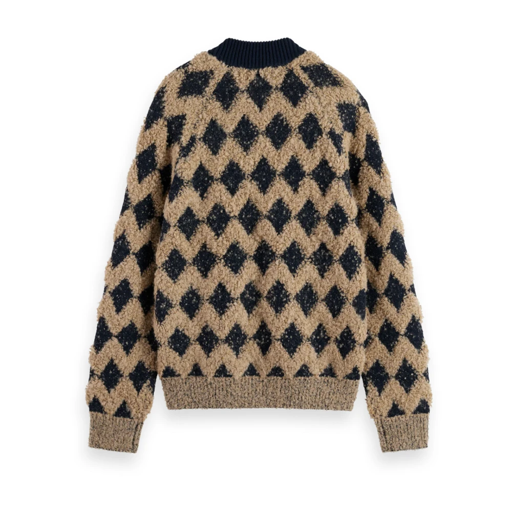 Scotch & Soda Gestructureerde Jacquard Bomberjack Brown Heren