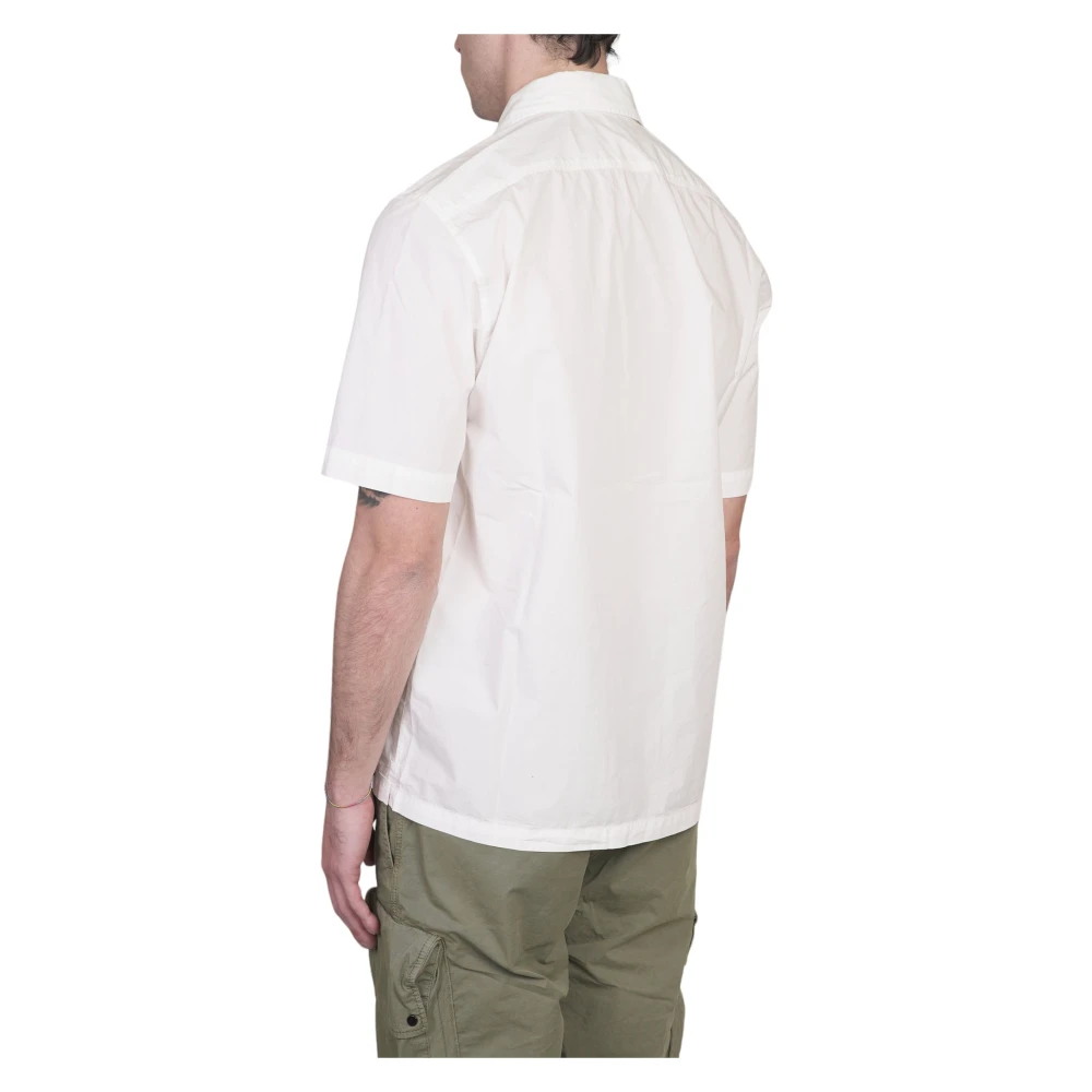 C.P. Company Zak Popeline Shirt White Heren