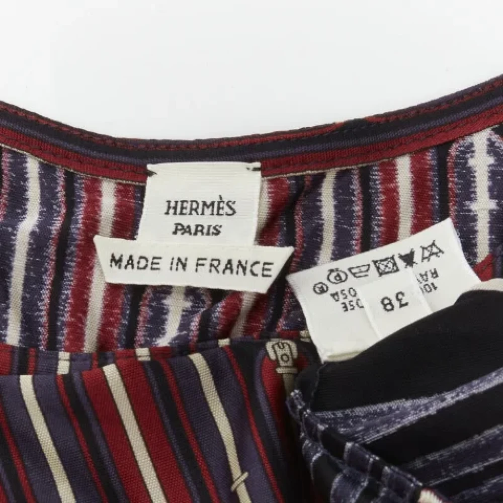 Hermès Vintage Pre-owned Fabric tops Red Dames