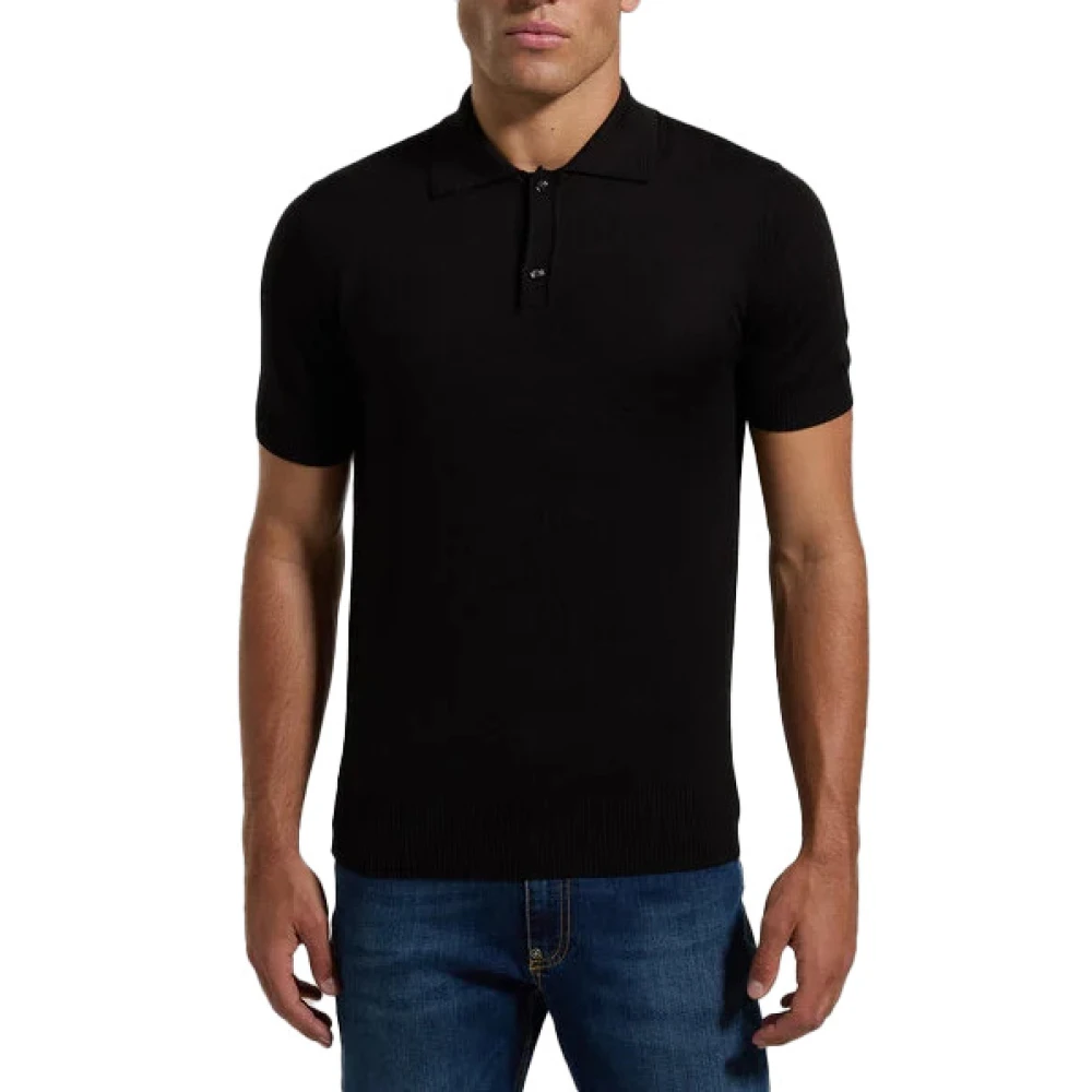 Bikkembergs Men's Black Polo - Polo Shirts - 2XL - Tops