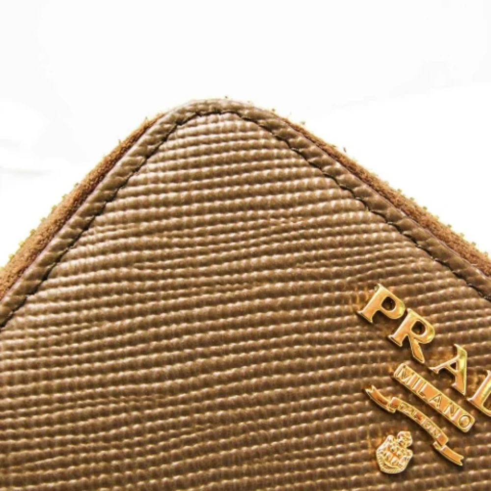 Prada Vintage Pre-owned Leather wallets Brown Dames