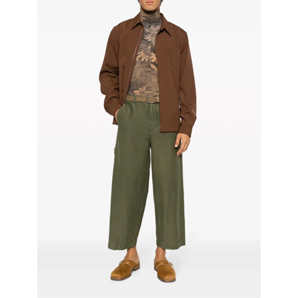Dries Van Noten Groene PIP GD Broek Green Heren