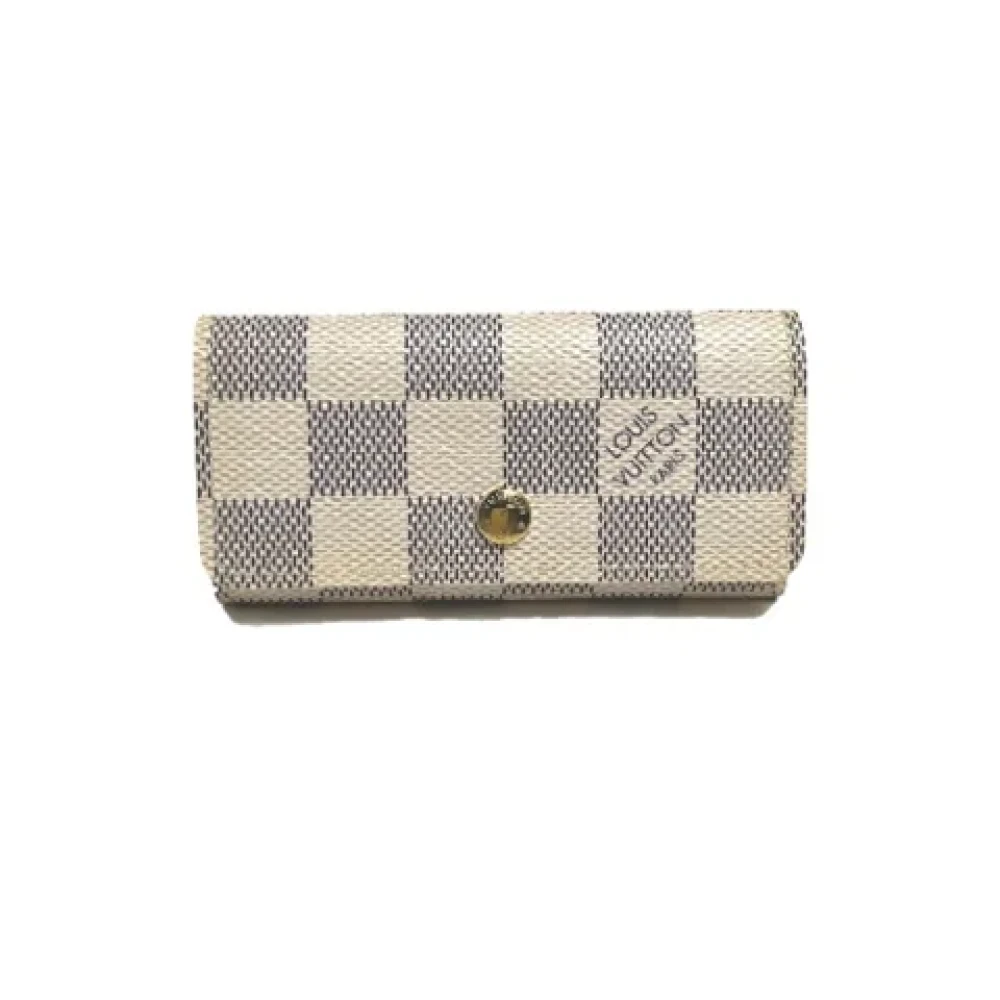 Louis Vuitton Vintage Pre-owned Canvas key-holders White Dames