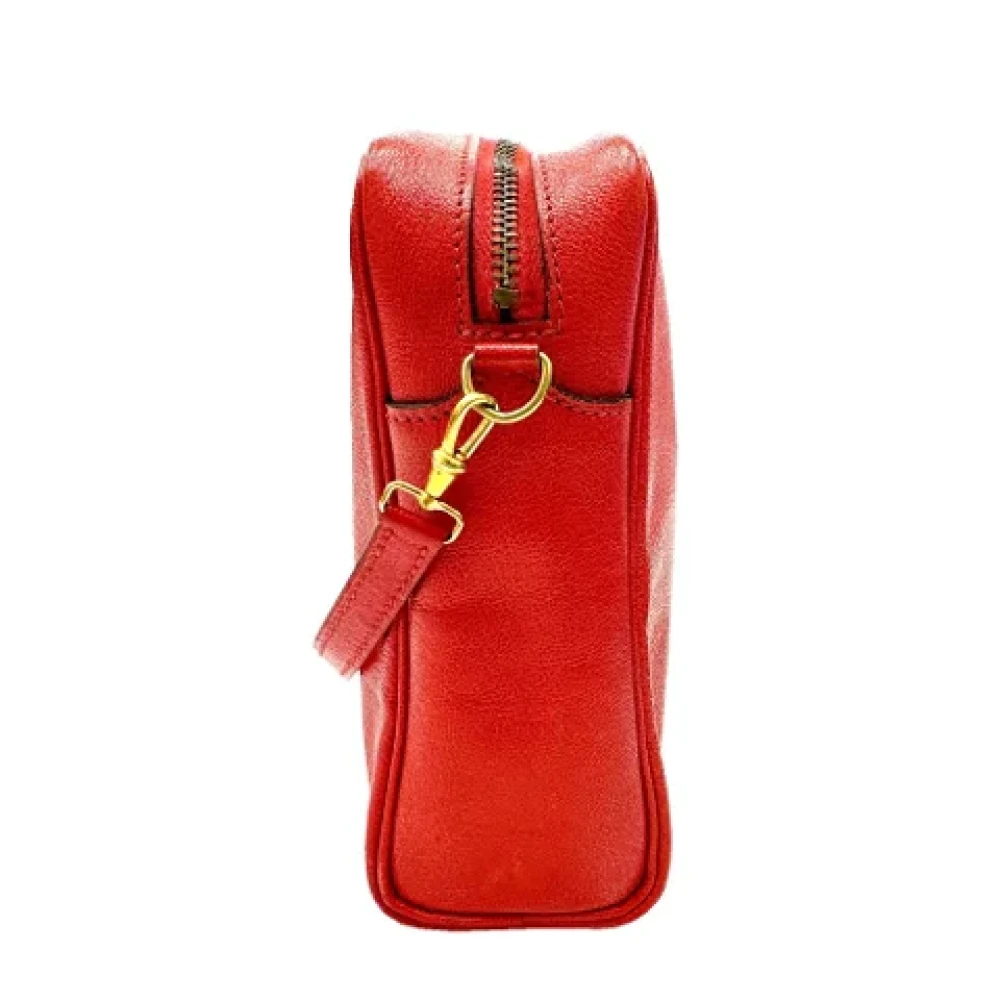 Hermès Vintage Pre-owned Fabric shoulder-bags Red Dames