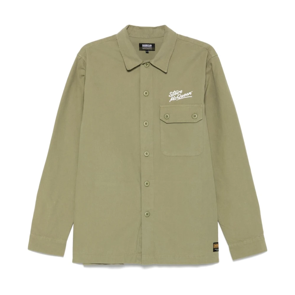 Barbour Men's Green Button-Up Shirt With Chest Pocket - Casual Shirts - M - Shirts