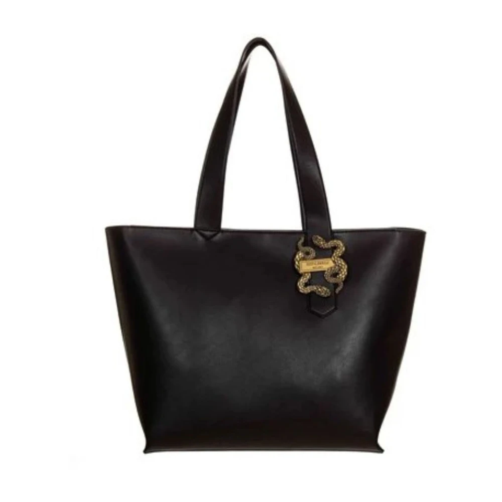 Just Cavalli Iconische Slangenprint Dames Tas Collectie Black Dames