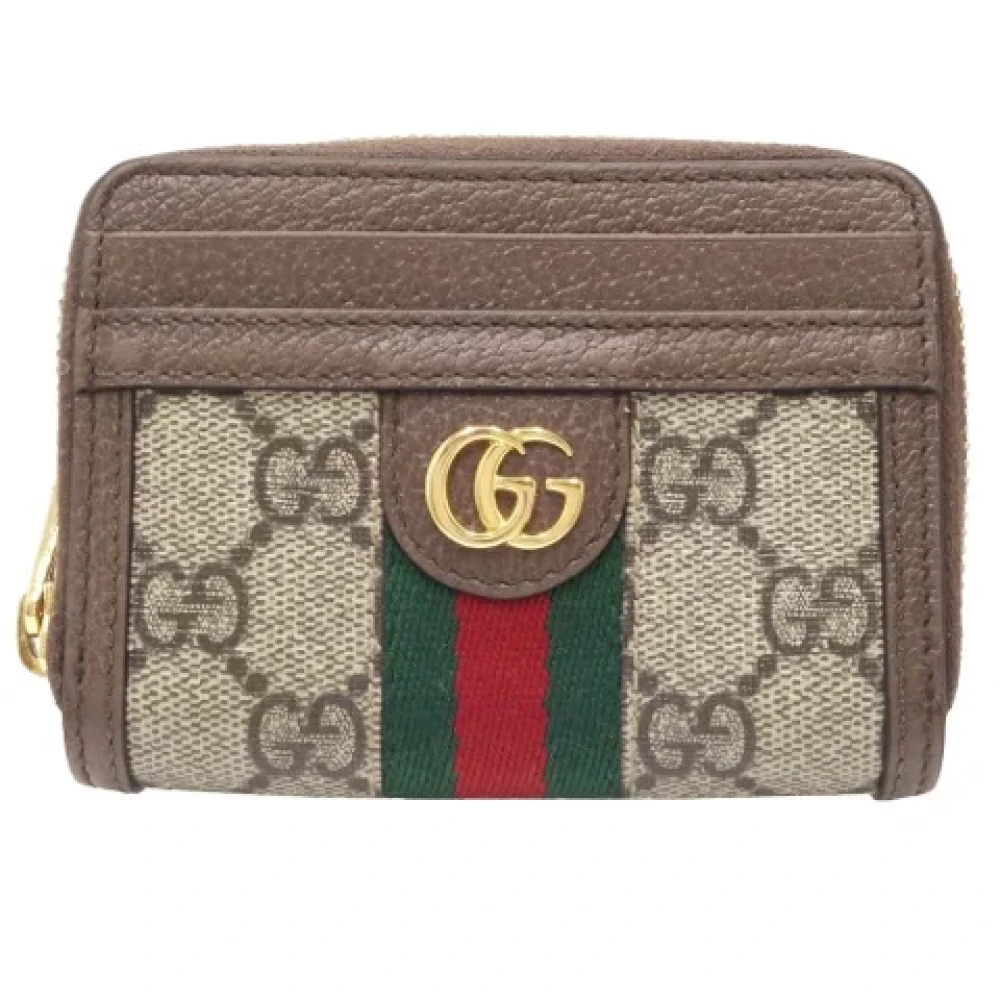 Gucci Vintage Pre-owned Canvas wallets Beige Dames