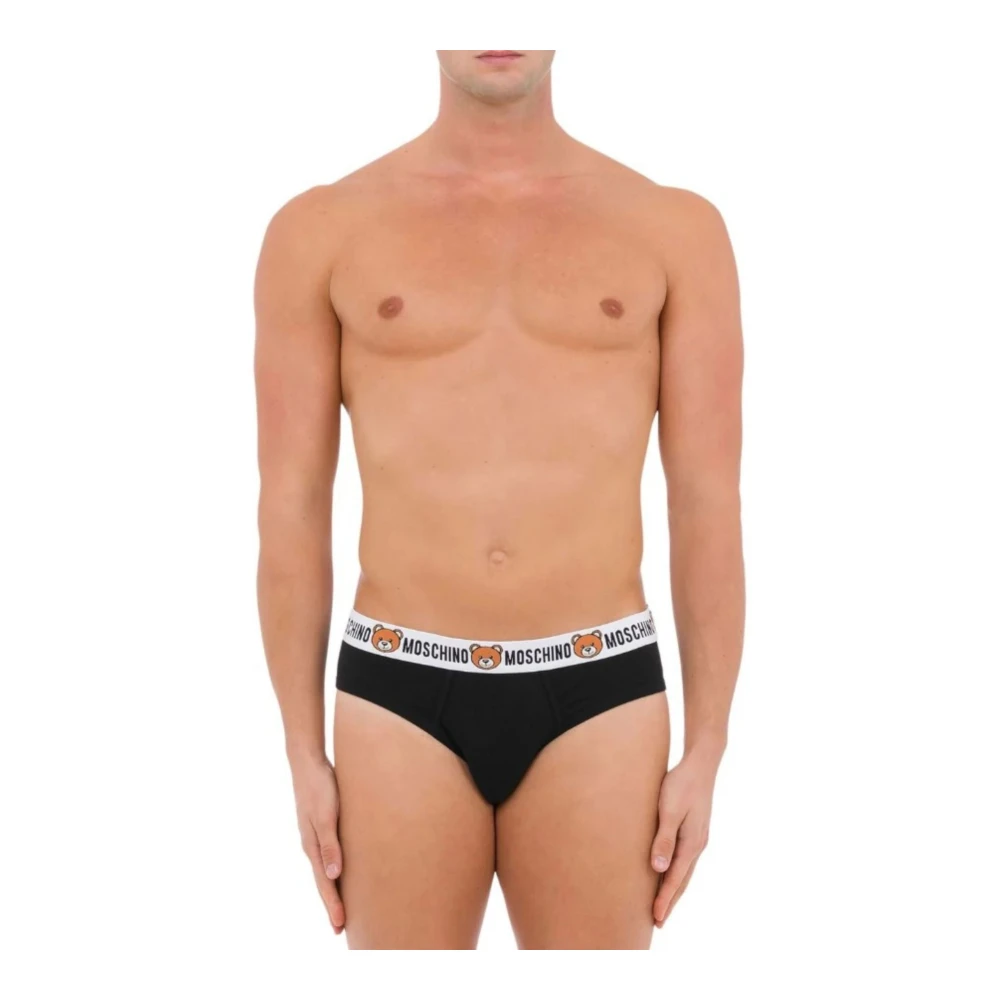 Moschino Heren Katoenen Stretch Briefs Black Heren